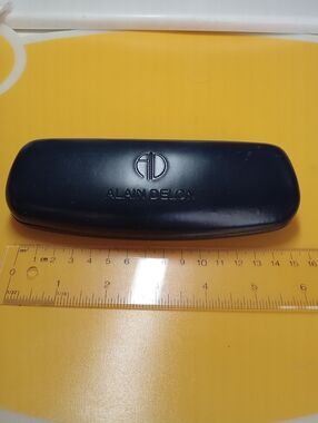 Alain Delon Black Eyeglass Case